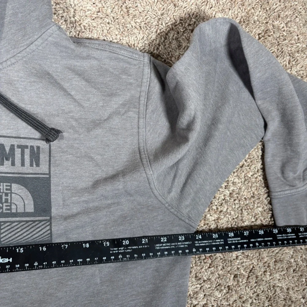 The North Face Great Smoky Mtn 66‎ Graphic Hoodie Gray Mens XL Pullover Fleece